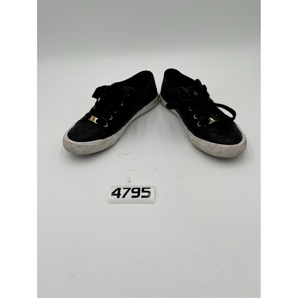 G By Guess GGBACKER2 Fashion Sneakers Shoes Womens US 7M Black Quilted Low Top - Picture 8 of 11